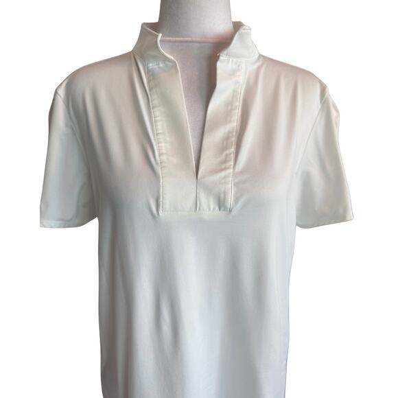 Dudley Stephens Parker Puff Sleeve White Short Sleeve Top Medium M EUC - Picture 4 of 10